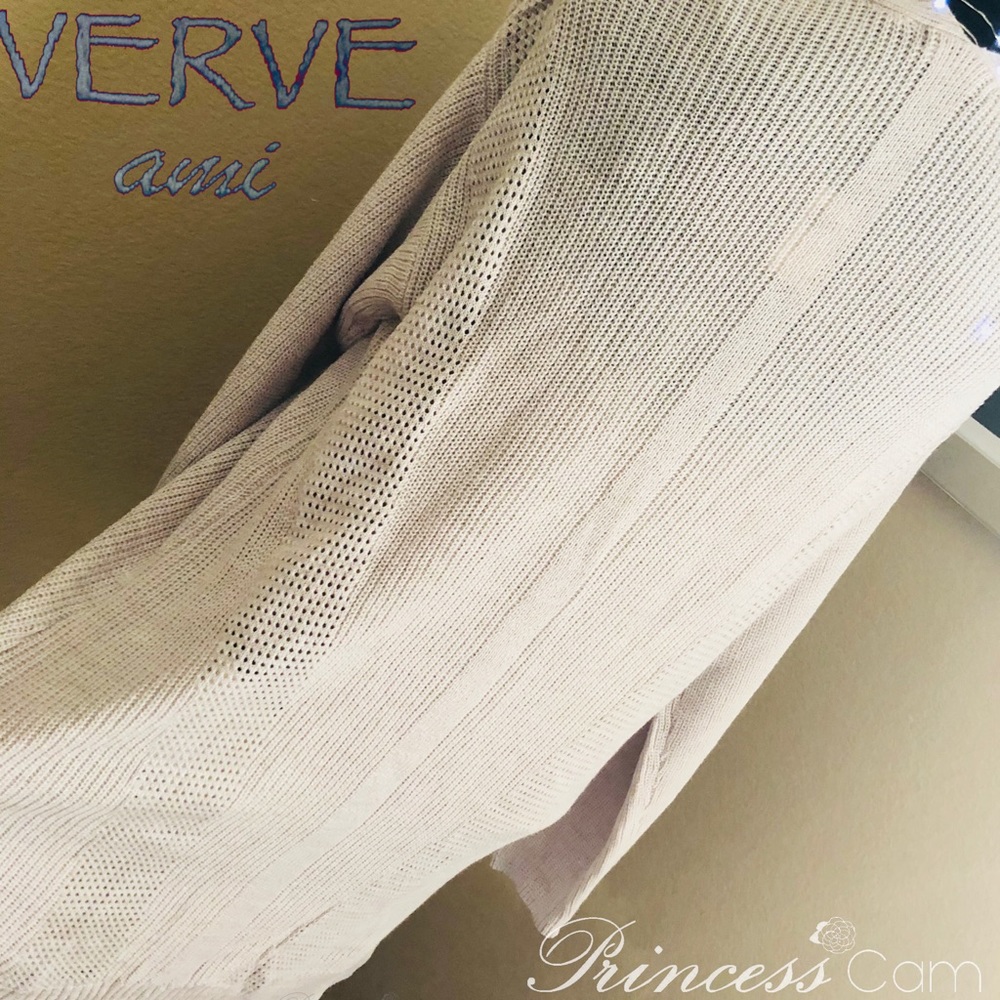 Verve Ami Oatmeal/Heather Ivory Midi Open Cardigan - Picture 2 of 8